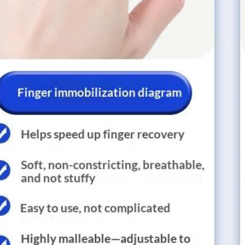 【Y】Medical Finger Stabilizer Splint Adjustable Breathable Fixed Support for Fracture  Trigger Finger Rehabilitation