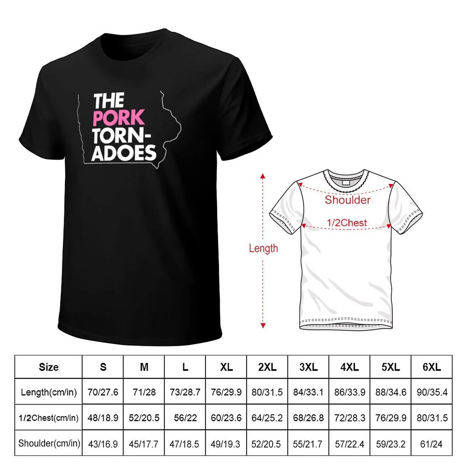Pork Tornadoes I O W A T-Shirt t shirt men 100% cotton luxury brand T-Shirt