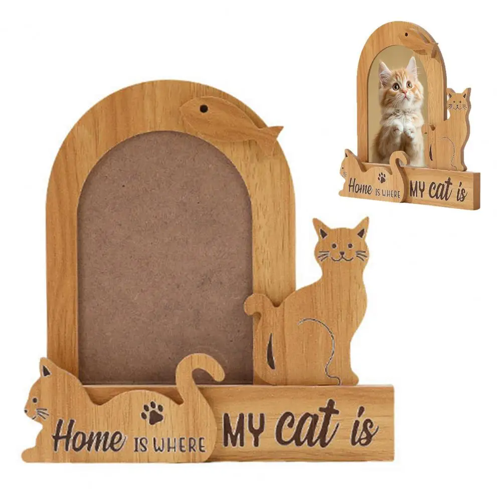 

Dog Cat Memorial Picture Frame Vintage Wooden Tabletop Photo Frame Sympathy Gifts for Loss of Loved Pet