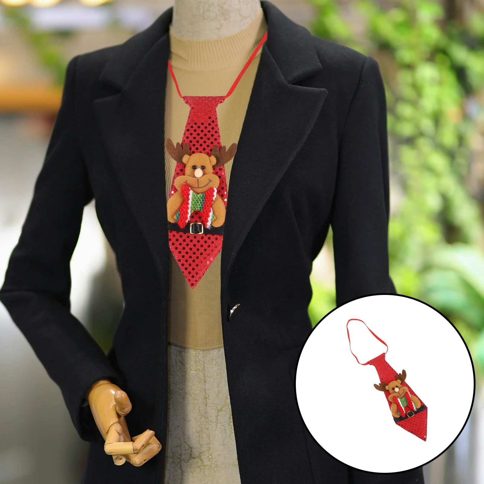 

6Pcs Men Christmas Neck Ties Holiday Party Necktie Novelty Fabric Xmas Accessories Neck Ties Men Tie Christmas Tie