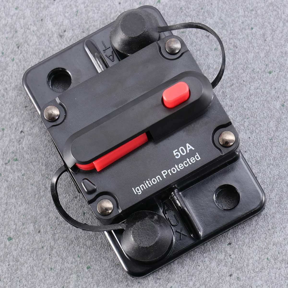 قاطع دائرة إعادة الضبط اليدوي عالي أمبير، قاطع دائرة مقاوم للماء، مفتاح مزدوج للحماية الكهربائية