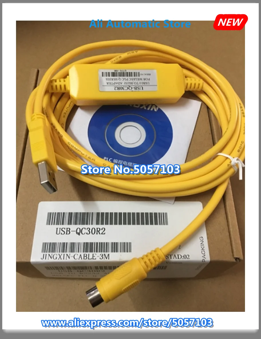 

USB-QC30R2 Q00 01 02, кабель для программирования ПЛК, кабель для программирования данных