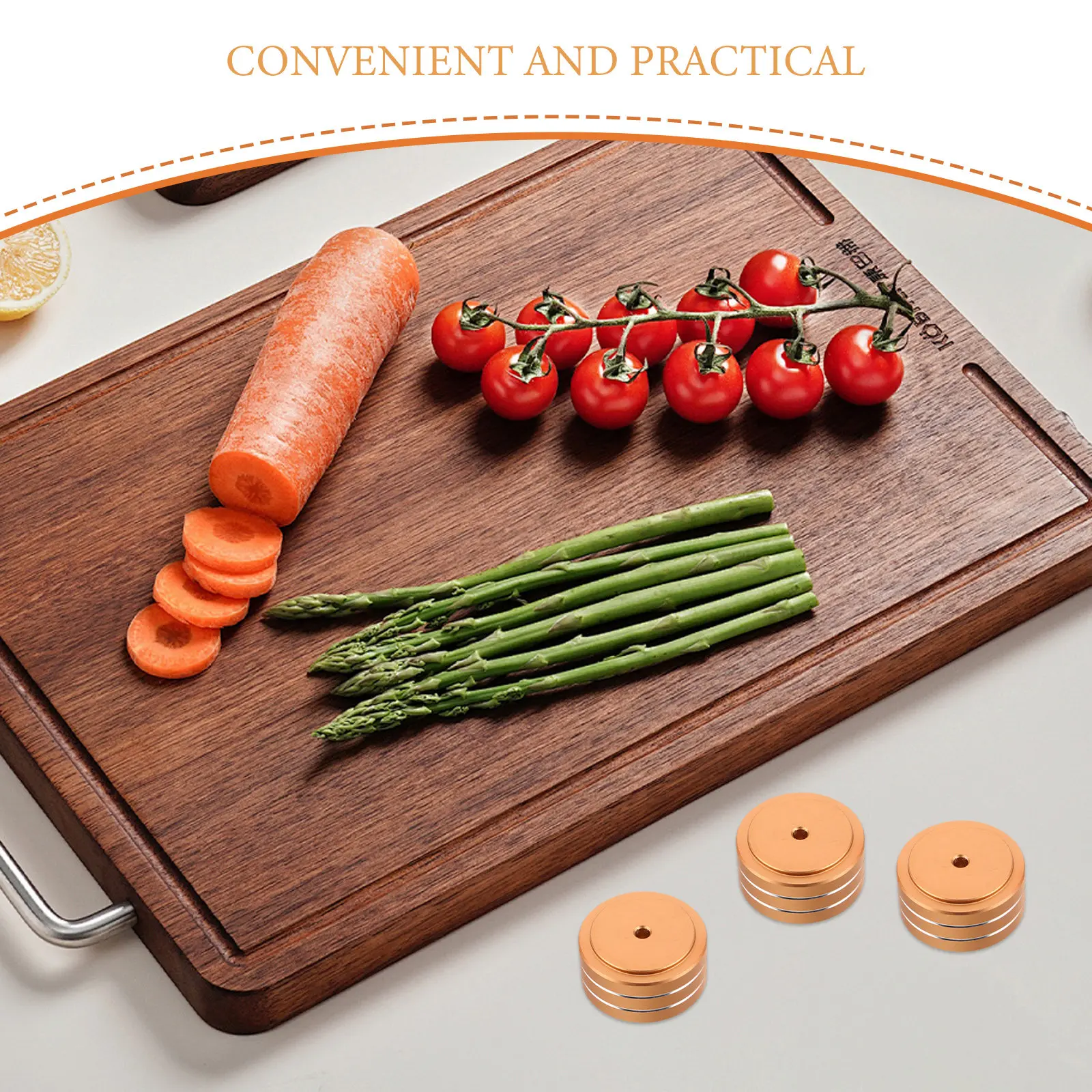 4Pcs Wooden Chopping Board Feet Pads Non Slip Rubber Riser Base 1.57x1.57 Cutting Board Stabilizer Support Pads