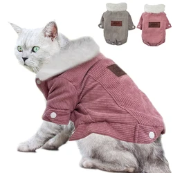 Winter Pet Cat Jacket For Small Dogs Clothes Soft Fleece Puppy Kitten Pullover Apparel Windproof  Cats Vest Coat Pet Costume Pug