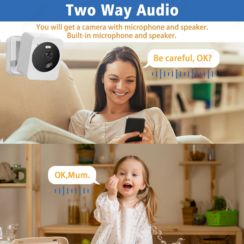 Tuya Smart 5MP Indoor Wireless Home Security AI Human Detect CCTV Surveillance Block Camera  waterproof Mini WiFi IP Camera