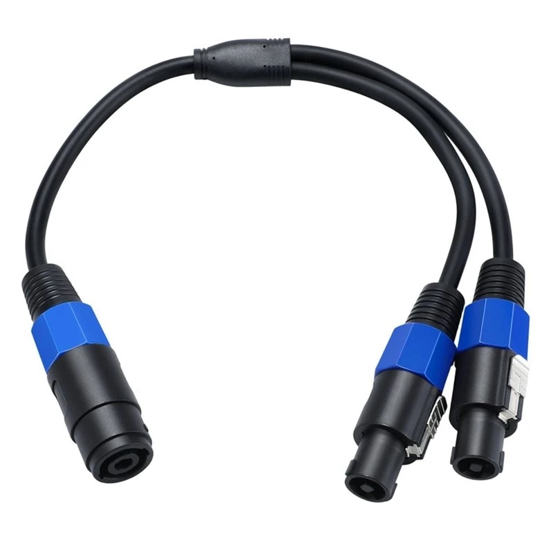 Y45A-Dual Male Speakon Splitter Cable, Female To Male Audio Connector- Speaker Break Out Cable With Twist Lock Design