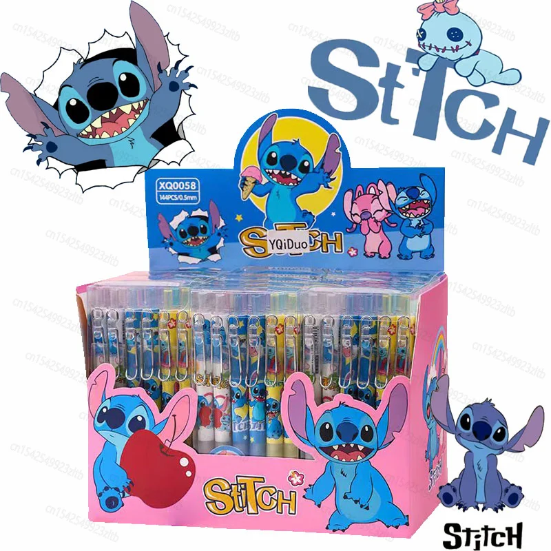 

Disney Stitch Gel Pens Office School Write Cartoon Pressing Black Water Ink 0.5mm Cute Stationery A Friend's Birthday Present