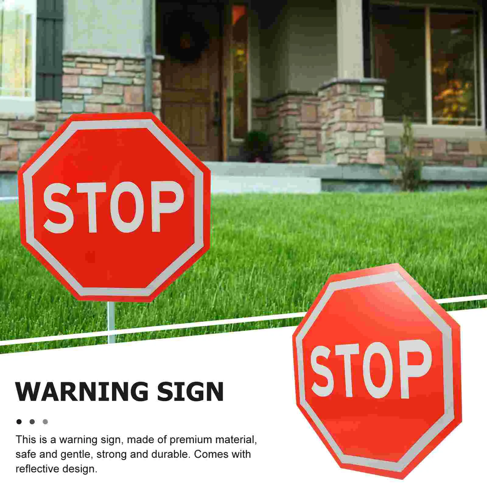 Street Signs Reflective Traffic STOP Road Flash Safety Aluminum Plate Warning Child