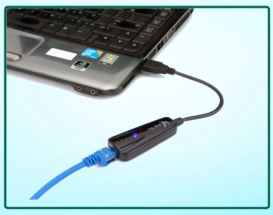 Kartu Jaringan USB DIEWU RLT8152B, RJ45 ke USB, 100m, USB2.0