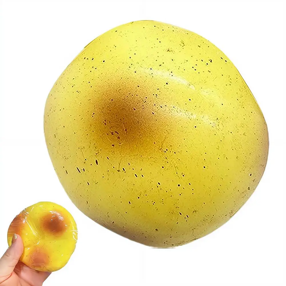 Kartoffelpudding Squishy Stressball Realistisches Langsam Aufsteigendes Fidget-Spielzeug Weiches Dehnbares Quetschspielzeug zur Angstlinderung/ADHS/Kinder/Erwachsene