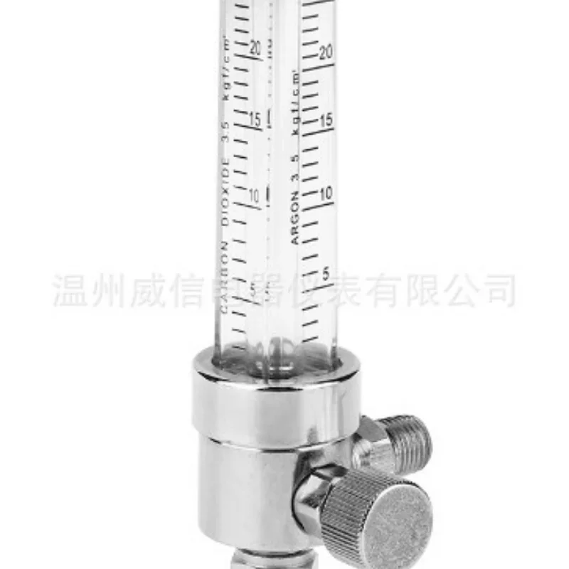 مقياس تدفق الخيط المستقيم ، مطلي بالكامل بالكروم والنحاس ، 90 درجة ، NPT1 ، 4 أنبوب تدفق مدخل ، AR CO2 ، Pass-throme ، #3
