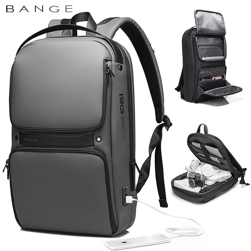 

Original Unique Design Multi-Layer Space Business Backpacks Men Teenage USB External Charge 15.6 Laptop Traval Backpack