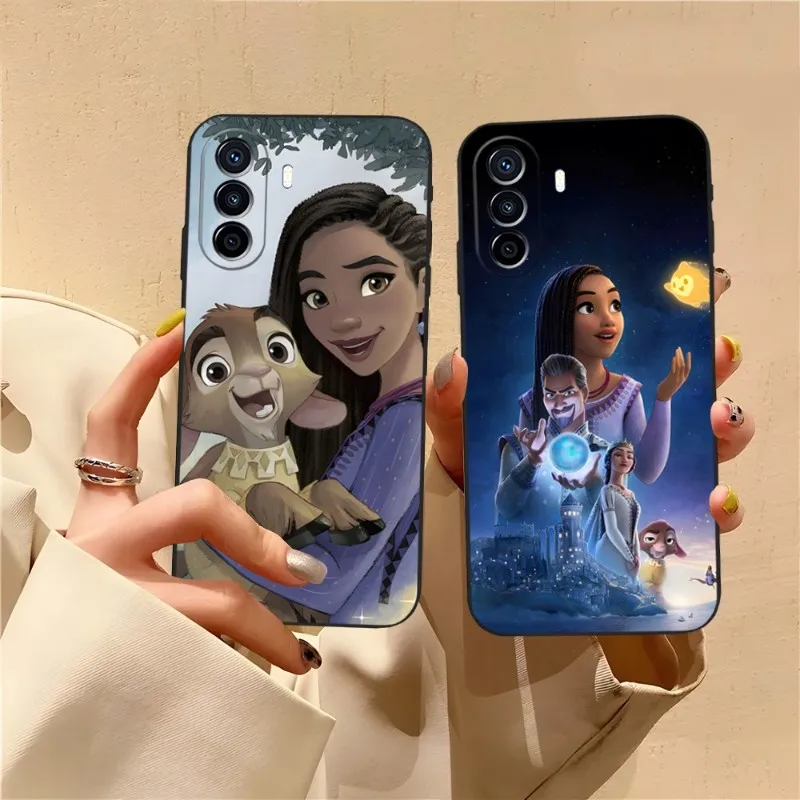 Disney Wish Phone Case Fundas For Huawei P50 Lite P30 P40 P20 P10 Mate 60 40 Pro Plus Psmart Z 6 7 9 Coque