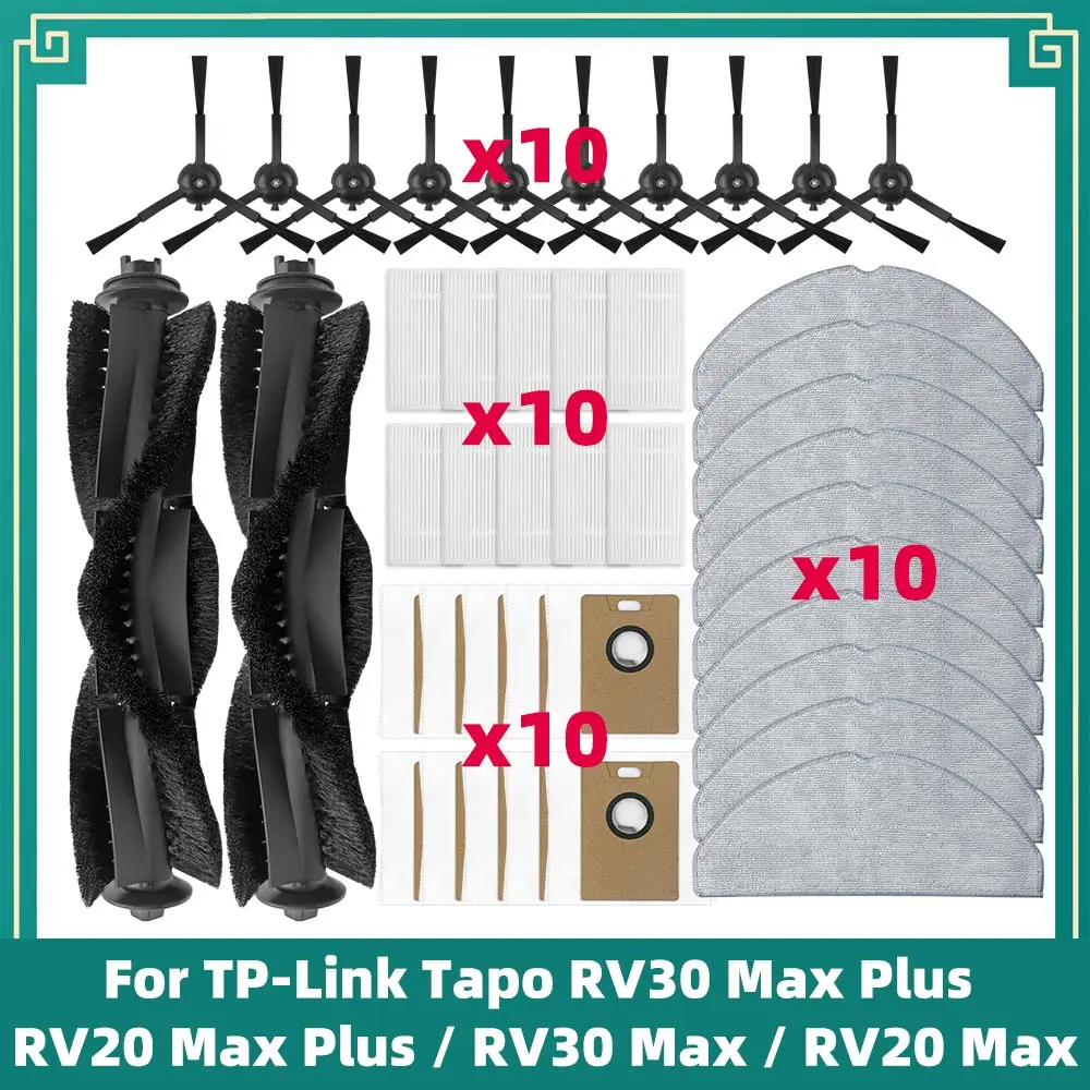 �y�Z�[�����zTP-Link Tapo RV30 Max Plus / RV20 Max Plus / RV30 Max / RV20 Max�Ή� ���C���T�C�h�u���V HEPA�t�B���^�[ ���b�v�N���X �_�X�g�o�b�O �p�[�c