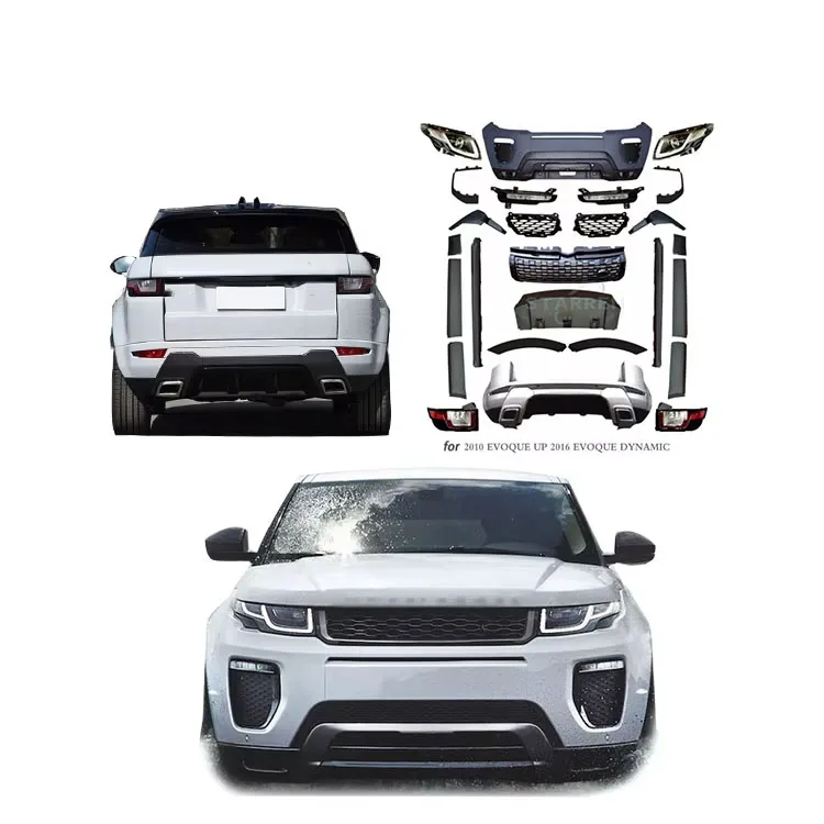 

Evoque 2010-2015 Upgrade for Range Rover 2019 Front and rear bumpers Headlights Taillights Body Kit