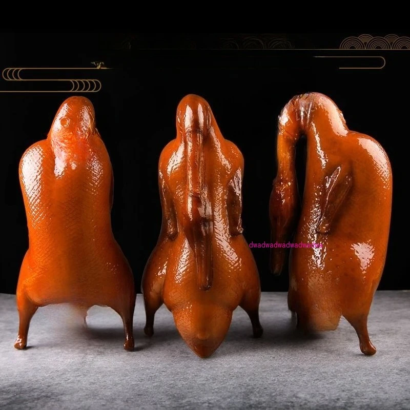 

Simulation roast duck model, crispy and not greasy duck mold samples, display food ornaments