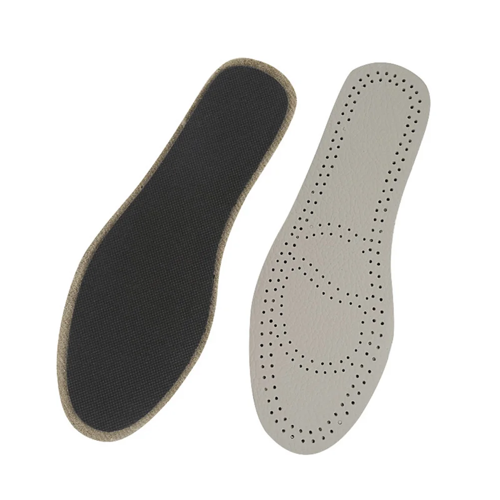 

Genuine Cowhide Sports Insoles Size 39-40 Breathable Sweat-Absorbing Non-Slip Cushion For Athletic Shoes Foot Care Tool