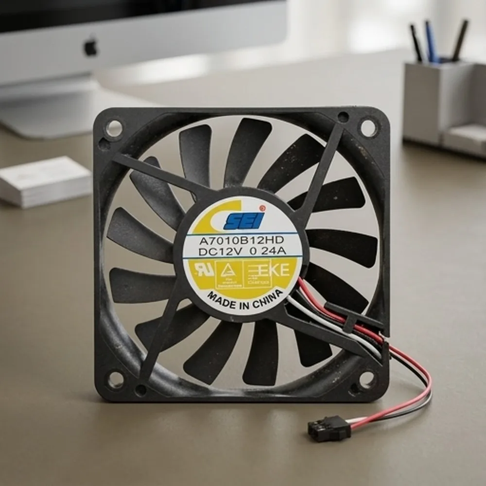 

For SEI A7010B12HD 7010 DC12V 0.24A 7CM 3-Wire Cooling Fan