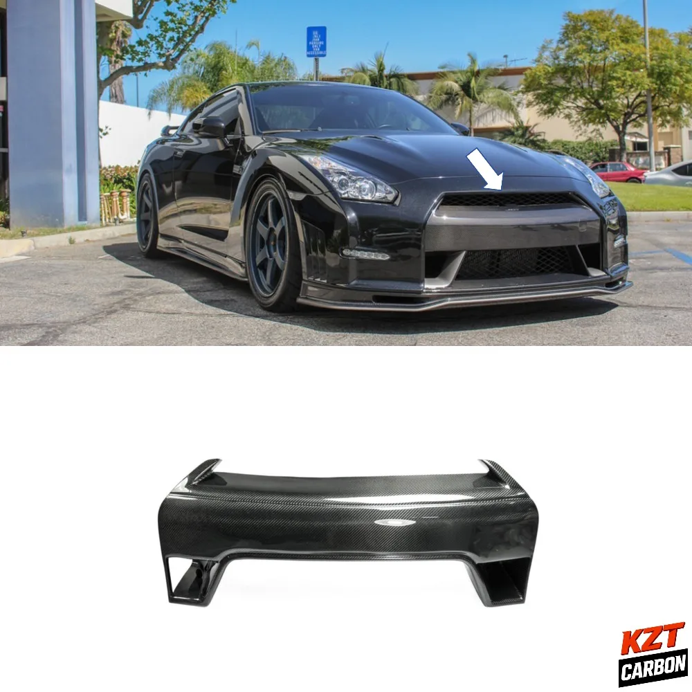 For Nissan R35 GTR Carbon Front Bumper Nose Cover