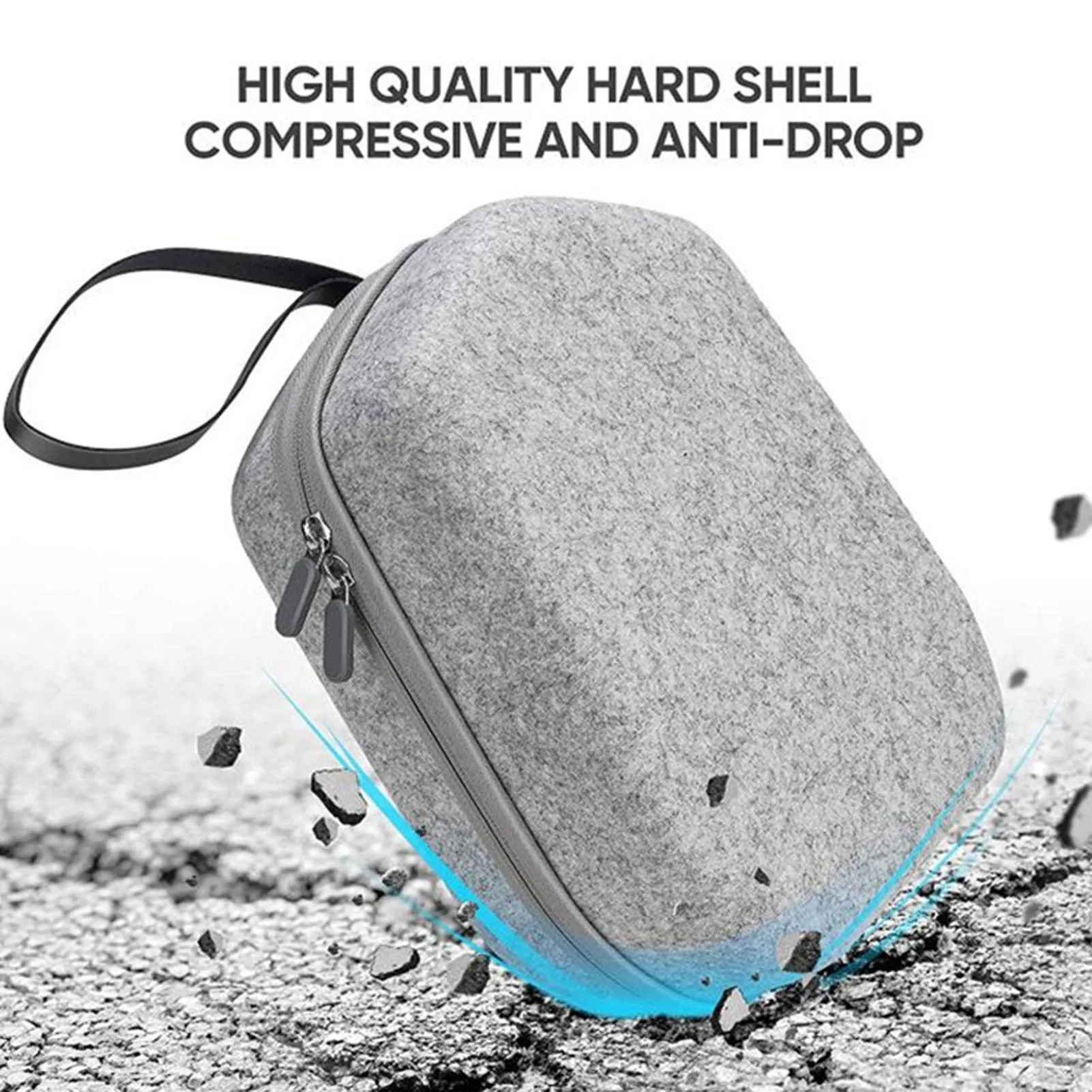 VR Glasses Storage Bag EVA Anti Scratch Portable VR Gaming Glasses Carrying Case for Quest 2