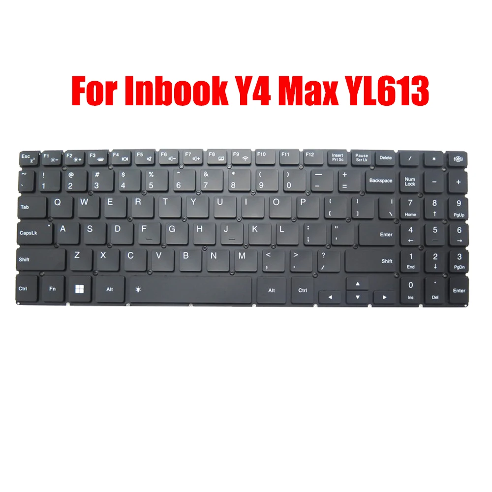 Laptop Replacement Keyboard For Infinix For Inbook Y4 Max YL613 English US Black With Backlit New