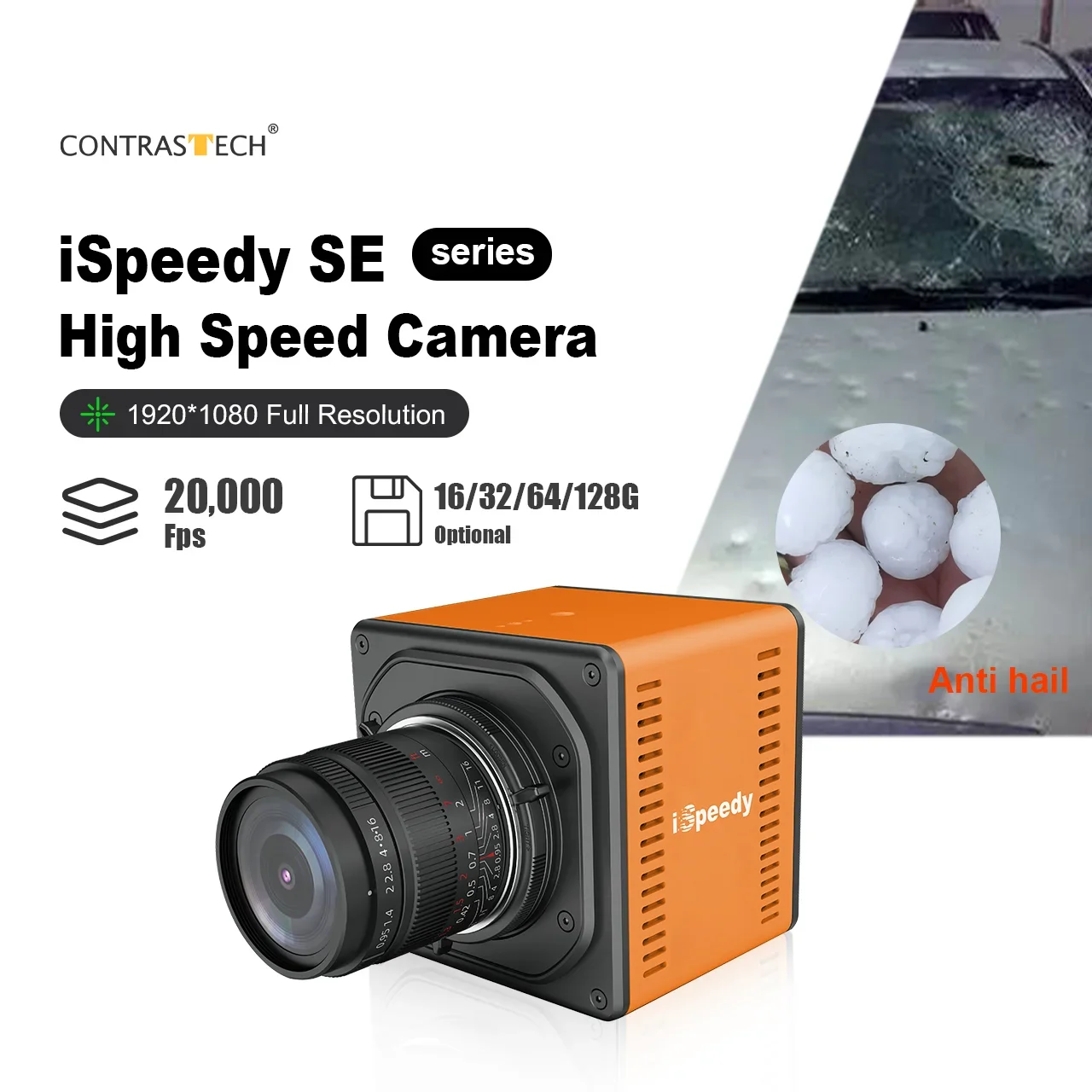 Optional Memory 32GB 64GB 128GB 1920*1080 2000fps Fast Transmission 10 Gige High-Speed Motion Cameras For Production Line