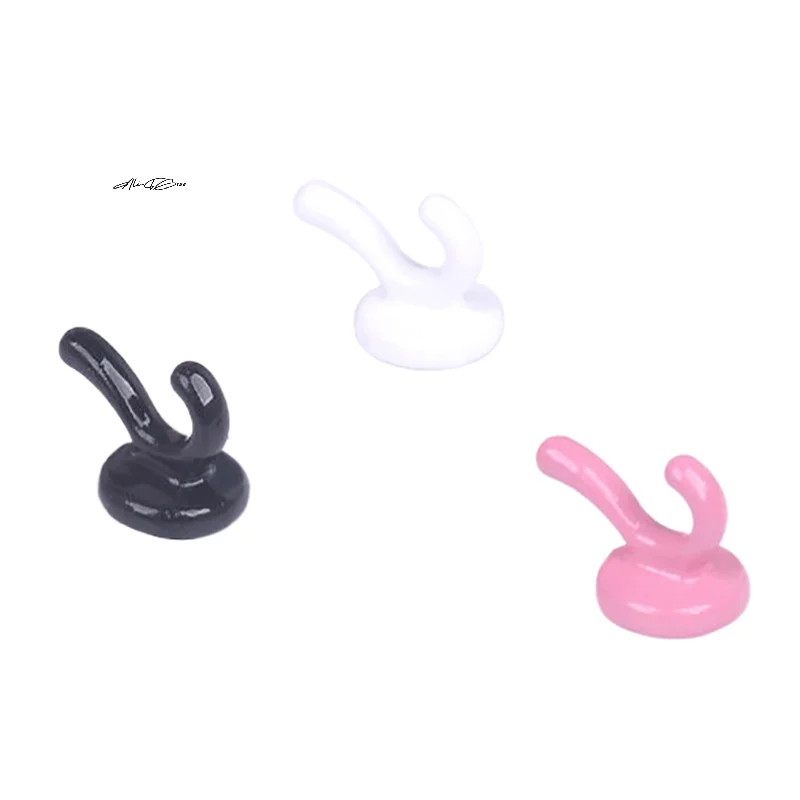 3 uds 1:12 muebles para casa de muñecas Mini gancho de pared de Metal percheros para ropa colgador de pared modelo cocina accesorios para casa de muñecas