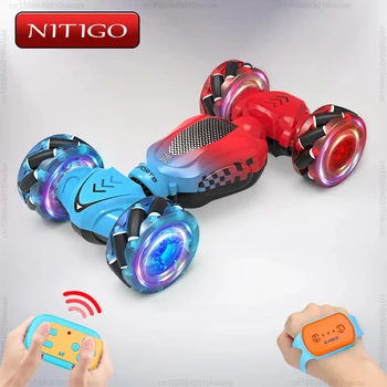 Remote control car 2.4G gesture sensing four-wheel drive high speed off-road stunt stunt RC car toy for kids adults boys girls