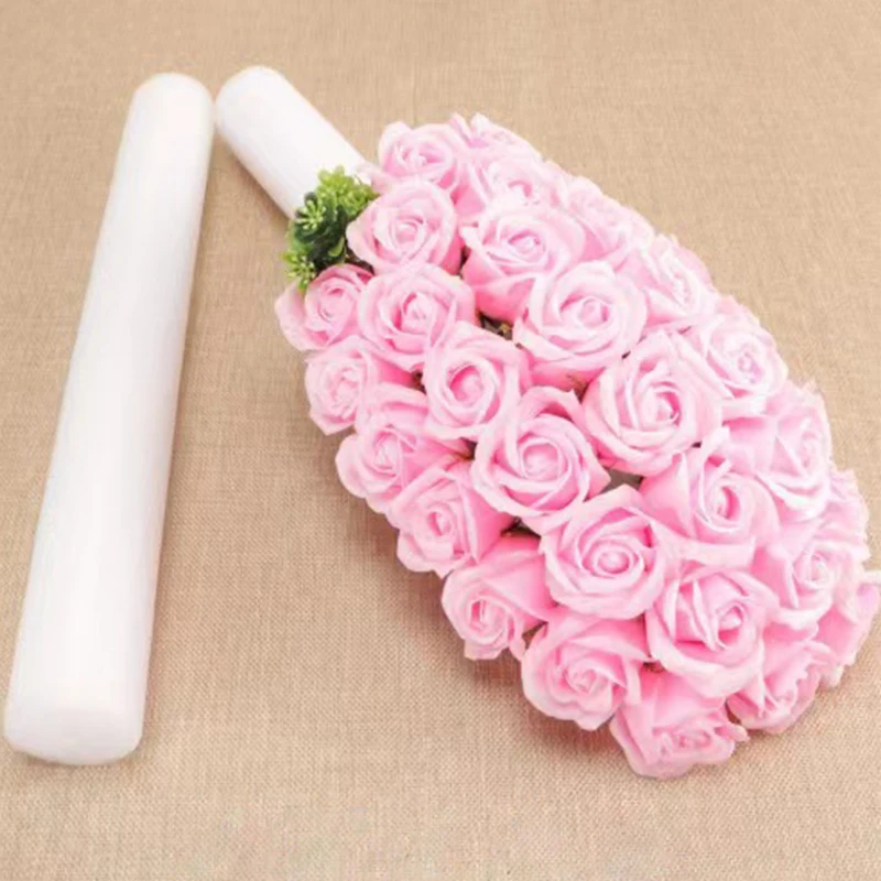 شريط فوم لترتيب زهور الزفاف ، عصا بيضاء أسطوانية ، ستارة صلبة ، إسفنجة أزهار ، إكسسوارات حفلات للمناسبة ، قاعدة تصنعها بنفسك ، 1: #4