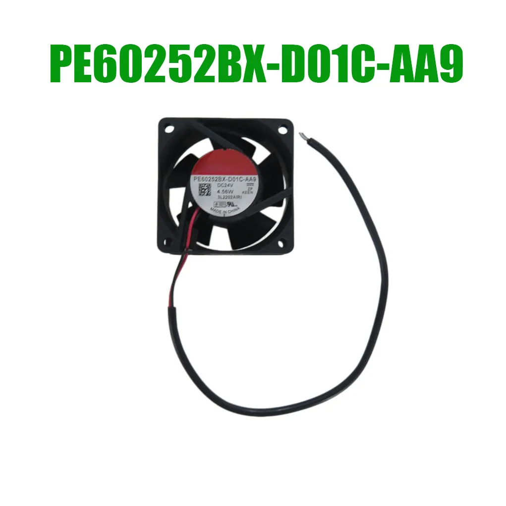 For SUNON PE60252BX-D01C-AA9 DC24V 4.56W 2Lines Cooling Fan