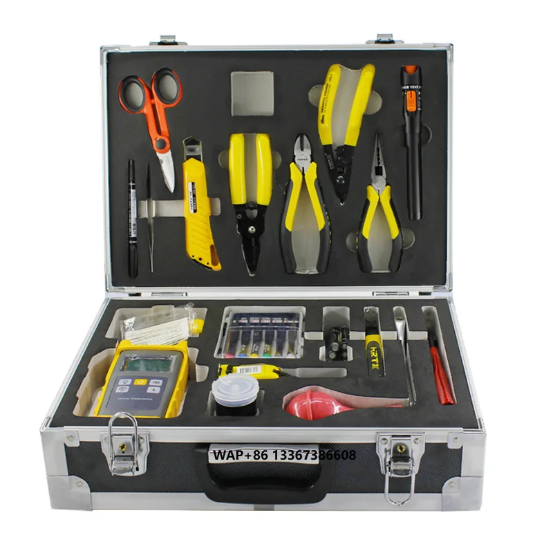 

FFTH Optical fiber toolbox Optical fiber welding toolbox suitcase Optical fiber toolbox