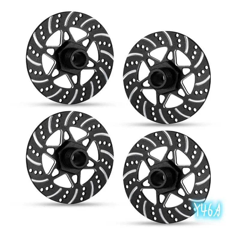 

4Pcs Whirlwind Brake Disc Wheel Hex Hub 17Mm For Arrma 1/7 Infraction Limitless Felony 1/8 Typhon RC Upgrade Parts Black-Y46A