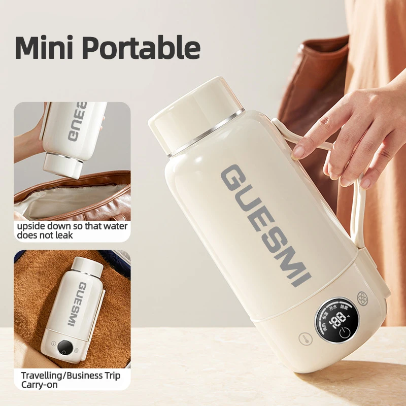 1.0L Electric Kettle Portable Heating Cup Multifunction Boiled Water Pot Outdoors Thermo Pot Adjustable Temperature Kettles 220V