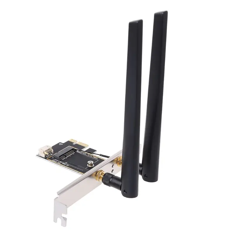 Scheda adattatore parte di ricambio durevole convertitore da M.2 NGFF a pci-e cavo di alimentazione adattatore Wifi di rete compatibile con Bluetooth