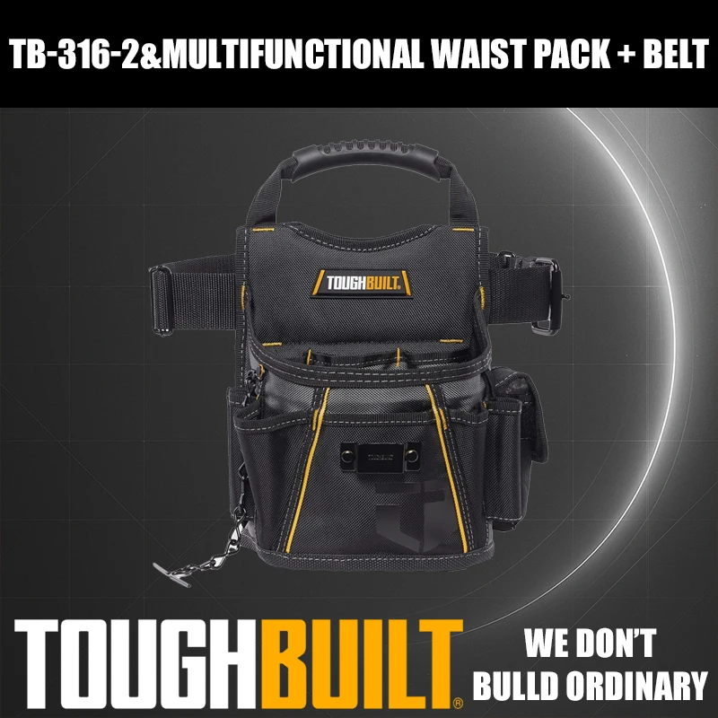 toughbuilt-tb-316-2-multifunctional-waist-pack-belt-tools-packaging-bag-tools-waist-mounted-storage-pouch