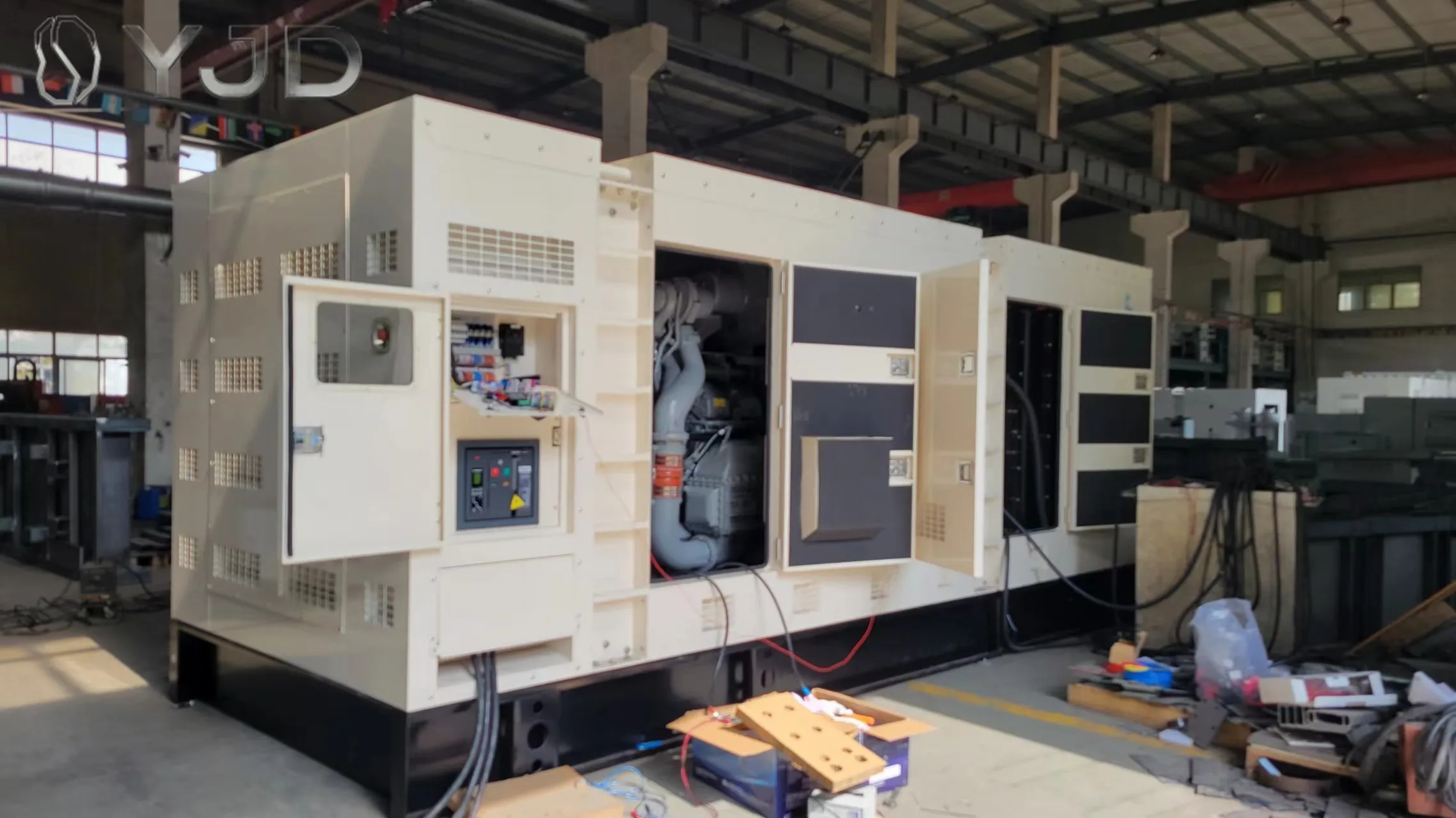 Rated Power 80 KW diesel Generator Set 120V/240V 1 Phase Cumins Engine 4BTA3.9-G11 100KVA 80KW Weichai Genset