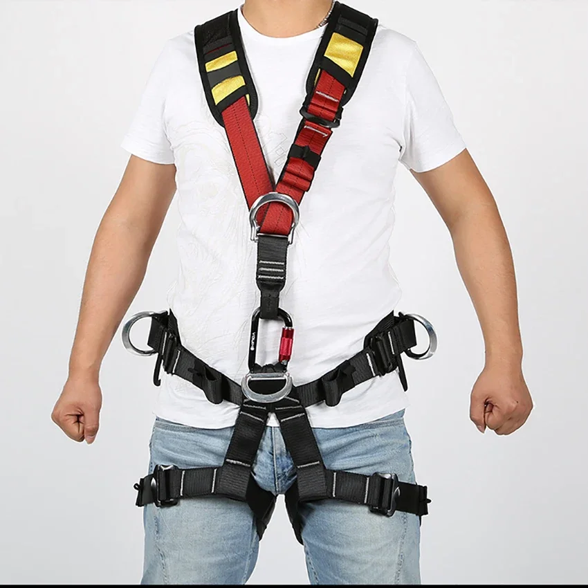 Upper Body Climbing Harness Belt Adjustable Strap Body Guard Protect for Outdoor Tree Work Climbing, Mountaineering, Fire Rescue