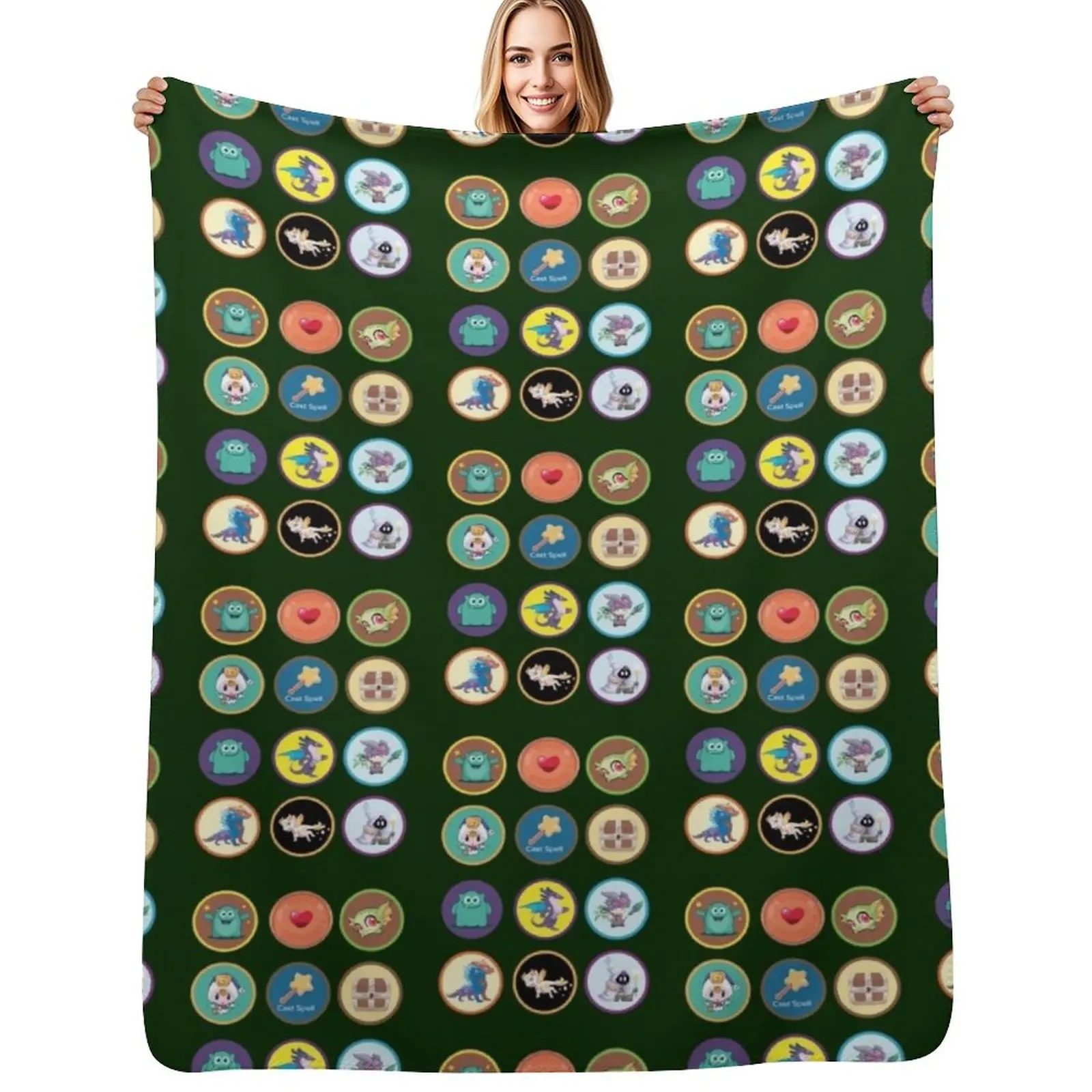 

Prodigy Math Game Essential Throw Blanket Plaid Furry For Sofa Thin Sofa Throw Blankets