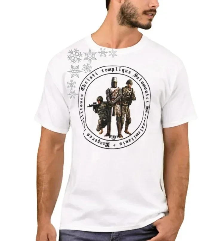 Knights of Modern. Crusaders and Modern Soldiers Temple Order T-Shirt. Cotton Short Sleeve O-Neck Mens T Shirt New S-3XL