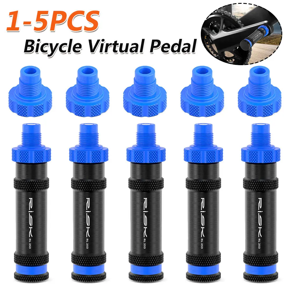 1/2/3/4/5PCS Bicycle Dummy Pedal Tool Easy On/Off Rotate Crank Bike Threaded Dummy Pedal Tool for MTB Road Bike