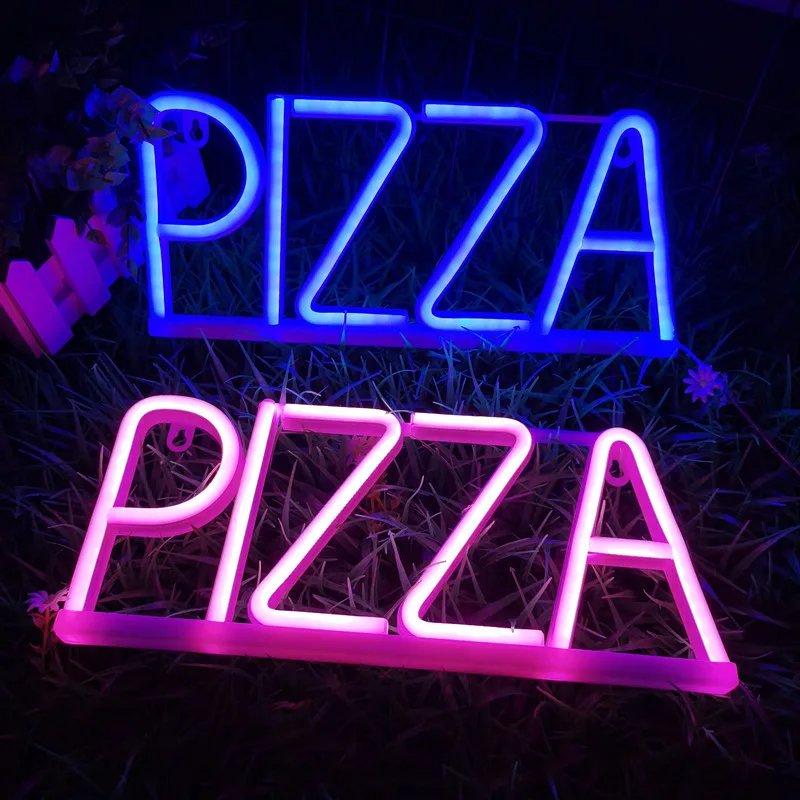 

Pizza LED Neon Sign Fast Food Light Pizza Restaurant Shop Decoration Neon Lignts Lamps Signs Wall Room Christmas Decor