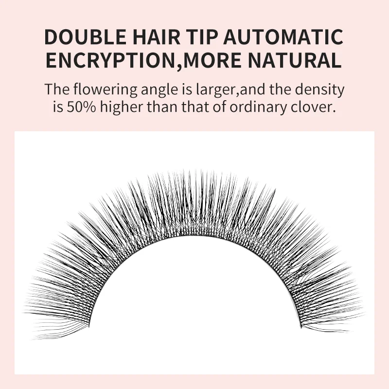 NATUHANA 3D W Shape Lashes Premade Volume Fan Lash Extensions Natural W Style Lashes Faux Mink Individual Lashes Makeup (2.0)