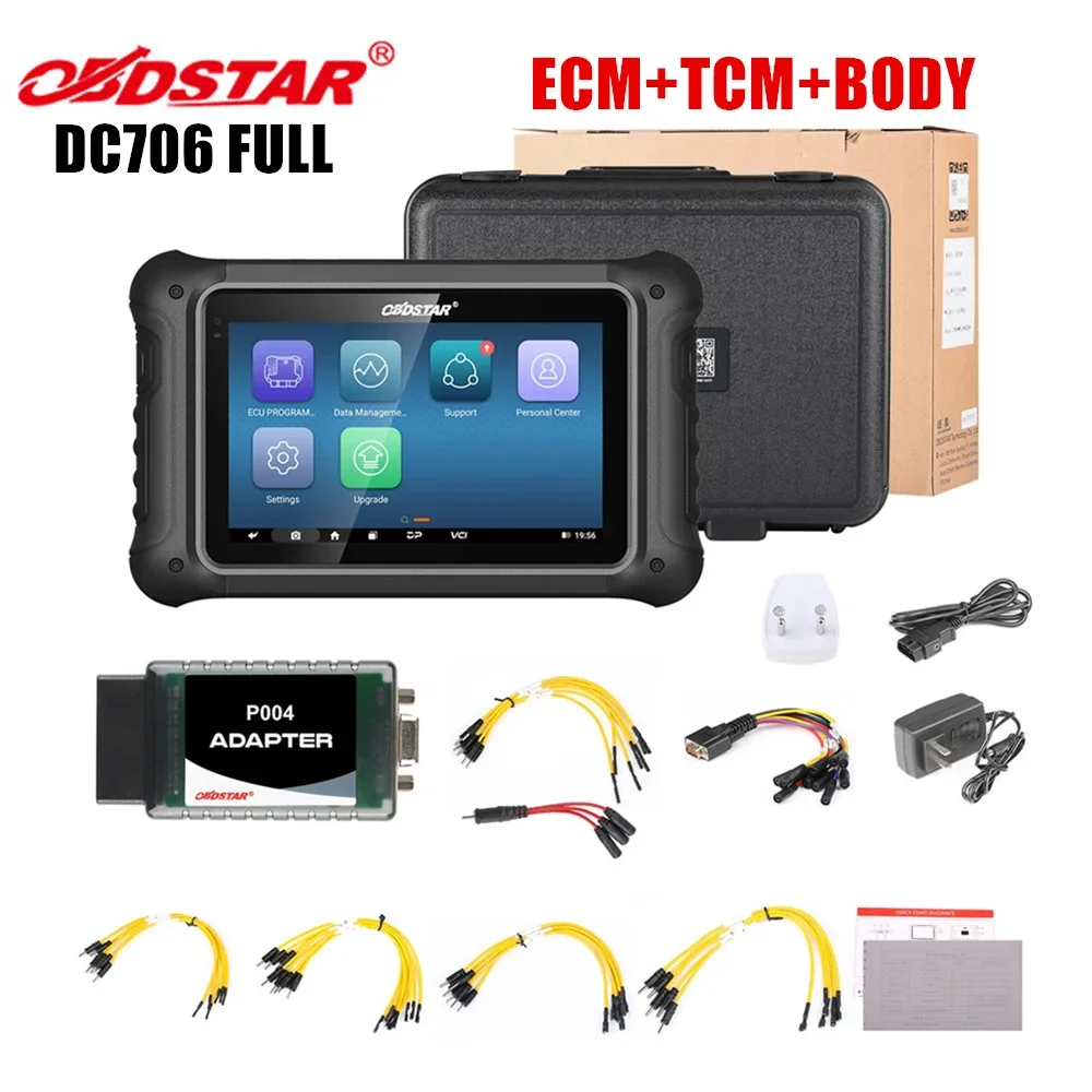 

Инструмент OBDSTAR DC706 ECU для автомобиля и мотоцикла с клоном ECM+TCM+BODY ECU от OBD или BENCH, полная версия