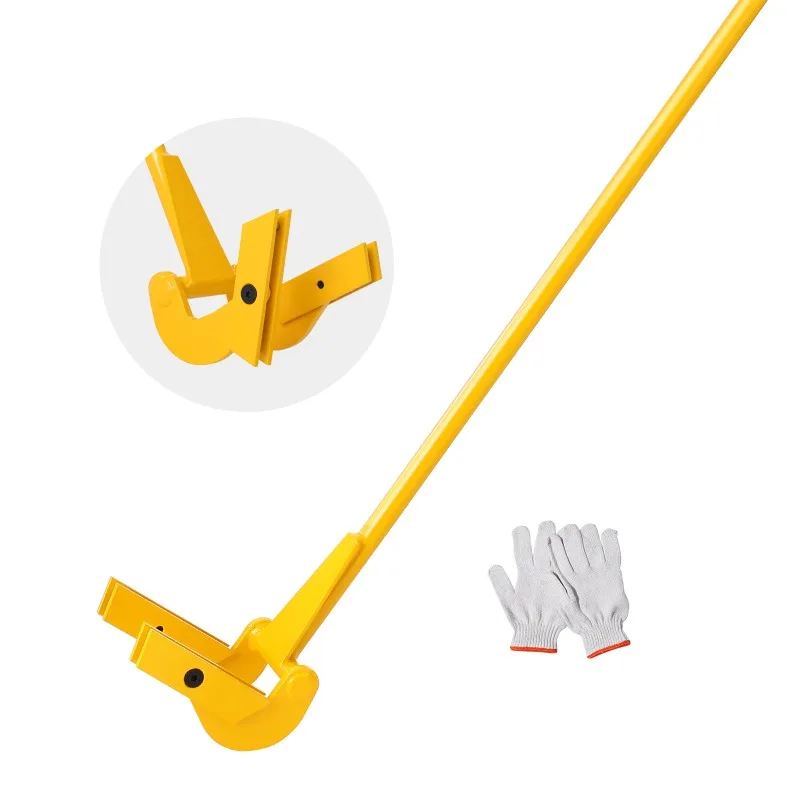 SucceBuy Pallet Pry Bar Buster Carbon Steel Heavy Deck Wrecker Demolition Wood Pallet Tool Breaker for Efficient Board