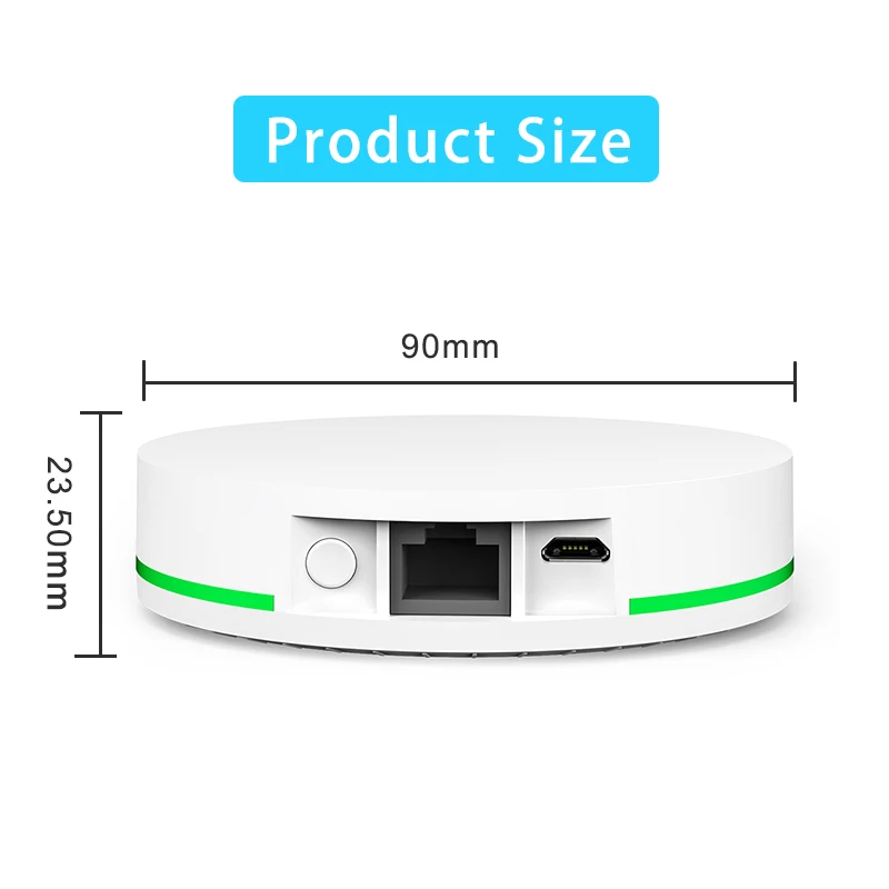 Tuya Zigbee 3.0 Wired Gateway Hub Smart Home Bridge Smart Life App Voice Remote Control Works with Alexa Google Apple Home