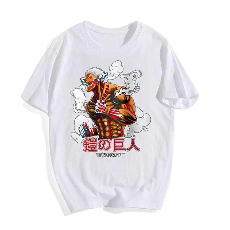 

Новый топ Titan's Anime Attack, повседневная мужская летняя спортивная хлопковая удобная хлопковая футболка с короткими рукавами