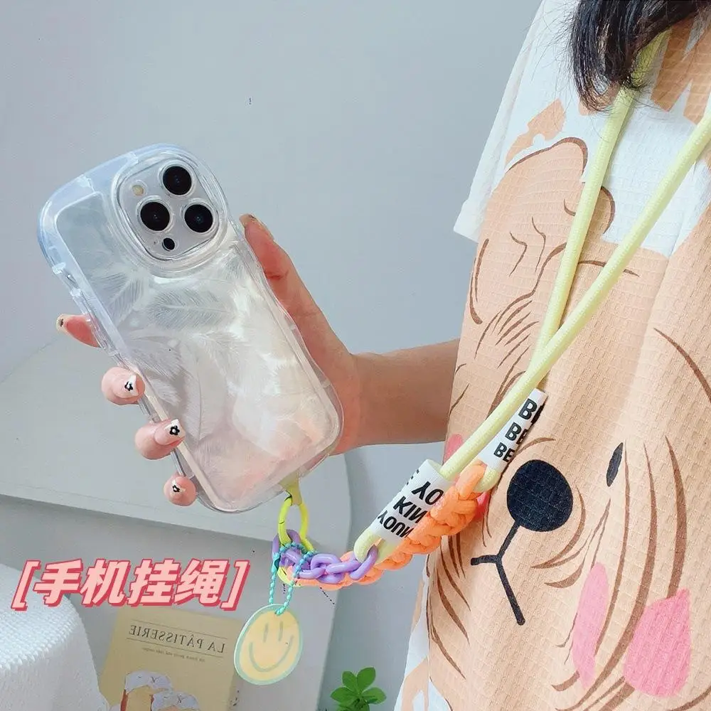 Тканый цветной шнурок для карт, короткий шнурок, допаминная веревка для Apple SAMSUM VIVO OPPO HUAWEI