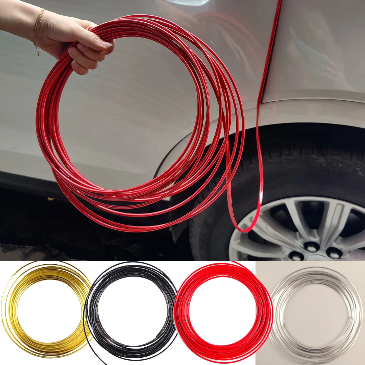 Car Door Protection Rubber Strip Side Car Door From Scratches For SEAT FR Alhambra Born Exeo Ibiza Mii Tarraco Toledo Cupra Leon