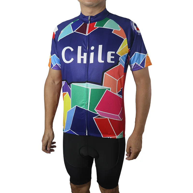 2024 New Cycling Jersey Man Outdoor Short Sleeve Road Bicycl Jacket Climbing Chile Shirt Clothes Cycling Bike Anti-Slip Downhill