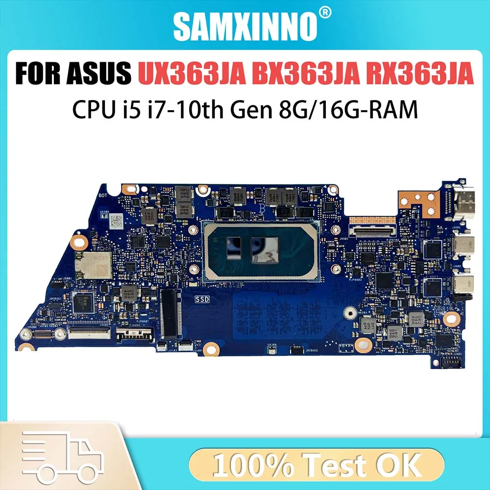 

Motherboard For Asus Zenbook Flip UX363JA UX363JA RX363JA BX363JA Laptop Motherboard with i5 i7 10th Gen CPU 8G 16GB RAM ﻿